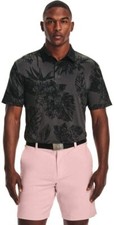 Under Armour Men's UA Playoff 2.0 Polo Shirt 1327037 - Black Print - Size S or L