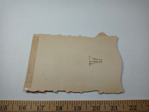 Antique Victorian Fold Out Fanned Embossed Die Cut Romantic Valentines Day Card - Picture 7 of 8