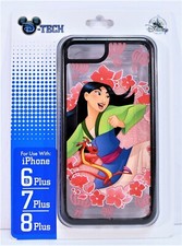 Funda para teléfono celular Disney Mulan & Mushu efecto 3D Apple iPhone 6S/7/8 Plus NUEVA LINDA