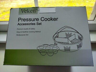 Veken Pressure Cooker Accessories. 15 pieces. Box open but contents brand new