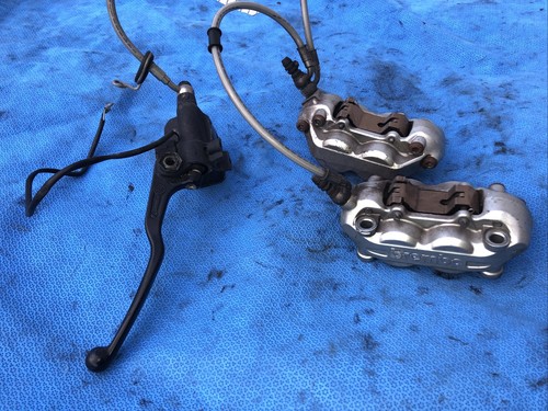 DUCATI MONSTER 696 796 BREMBO BRAKE CALIPERS AND PUMP with NO switch/pads - Picture 1 of 12