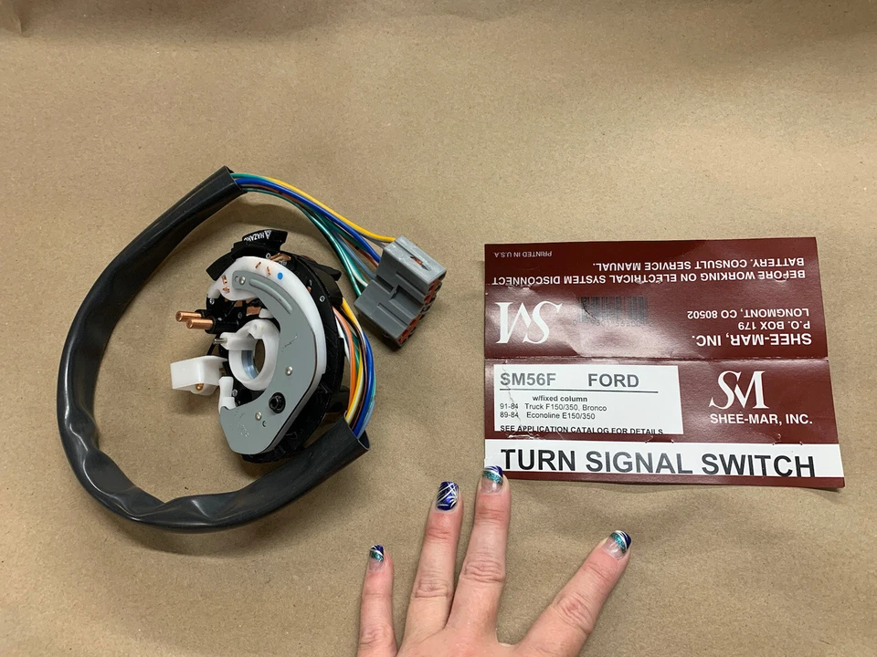 Interruptor de señal de giro Ford Econoline Van E150 E250 E350 1984-1989, sin inclinación 84-89 Foto 3 de 3