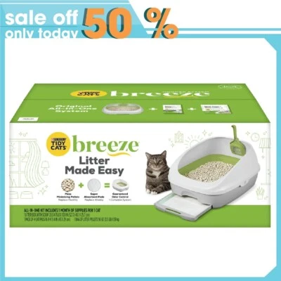 Purina Tidy Cats Litter Box System, BREEZE System Starter Kit Litter Box