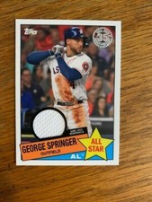 2020 TOPPS 1985 TOPPS GEORGE SPRINGER ALL STARS RELIC CARD ASTROS ~ #85ASR-GS