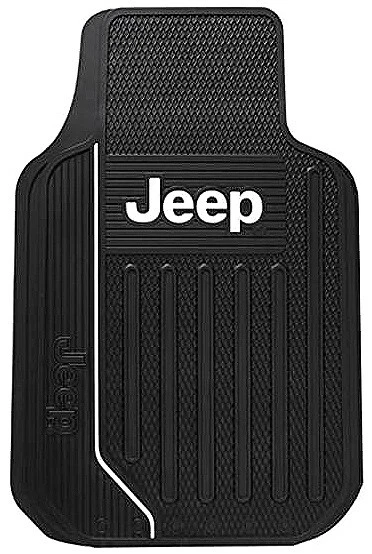 Juego de 2 alfombrillas delanteras negras de ajuste universal para auto camioneta Jeep Foto 2 de 4