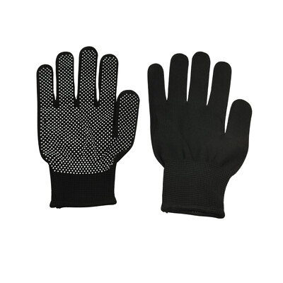 3 pair Dotted Gloves Durable String Knit Nonslip Dots Work Gloves Heavy Duty