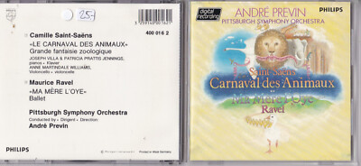 Saint-Saëns, Ravel, André Previn -Carnaval Des Animaux / Ma Mère L'Oye- CD