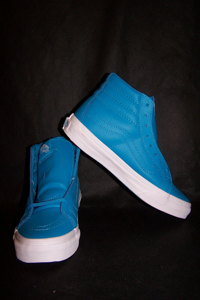 Neon blue hotsell high top vans