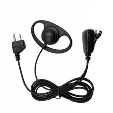 Micro Earphone For Midland 2 Pin Type D Shape G5XT G6 G7 G8 G9 G12 M24 48 M99