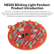 LED Árbol de Navidad Decoración Luz Intermitente PCB Circuito Soldadura Práctica Kit Hágalo Usted Mismo
