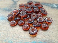 ♥Nr.A23a- 16  Stück alte Glasaugen Tieraugen Teddyaugen Linsen braun 11 mm♥