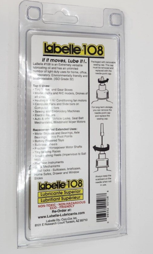 Labelle 108 Fine Oil For Model Train Lubrication , NIB eBay