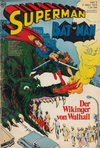 Superman Nr 5 Ehapa Verlag 1974 DC - Bild 1 von 1