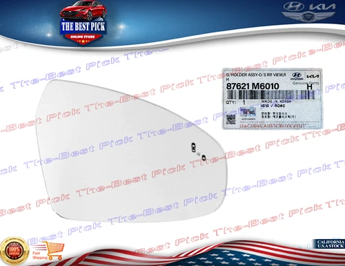 Mirror GLASS Right Side PASSENGER BLIND SPOT + HEATED Kia Forte 2019-2024 ⭐OEM⭐