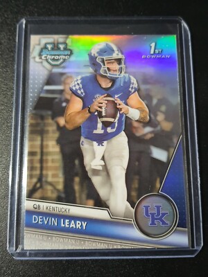 Devin Leary - Bowman University 2023 - Kentucky, Ravens - 1st - Refractor