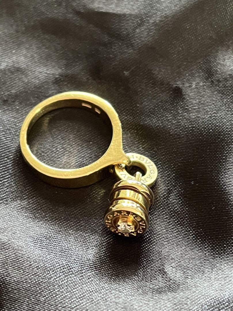 Authentic BVLGARI B.zero1 Element Diamond Ring 18KYG US#5/JP Authentic BVLGARI B.zero1 Element Diamond Ring 18KYG US#5/JP