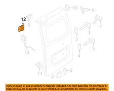 NISSAN OEM 13-21 NV200 Back Door Lock Hardware-Handle 90475JX55B