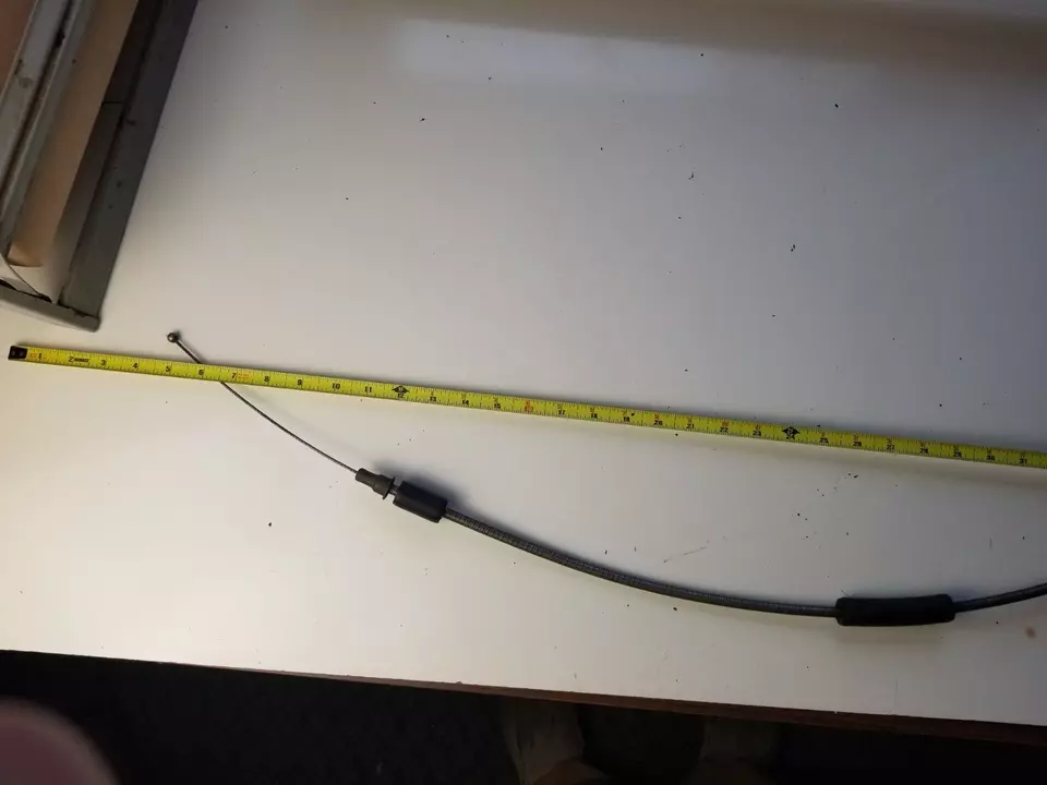 Cable de freno de emergencia delantero Falcon 1960-61 OEM Ford C1DD-2853-B Foto 3 de 4