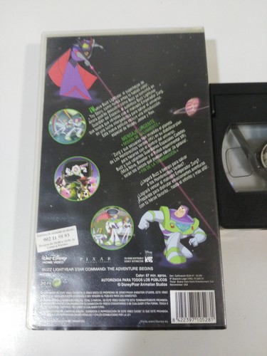 Buzz Lightyear The Movie Toy Story Disney Pixar - VHS Tape Spanish 3T - Picture 2 of 9