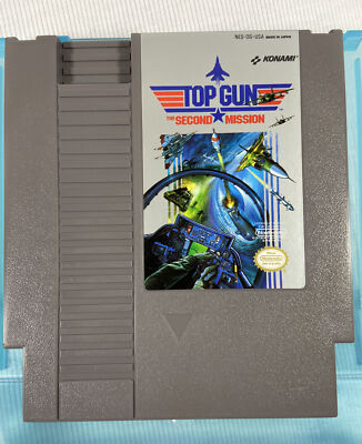 TOP GUN: THE SECOND  MISSION (NES Game, Nintendo Entertainment System, 1990)