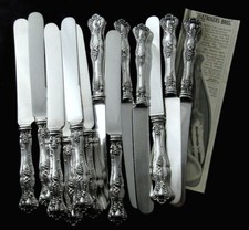  VINTAGE GRAPE 1847 ROGERS HH LUNCH KNIFE 8 5/8 ART NOUVEAU -PRICE PER PC