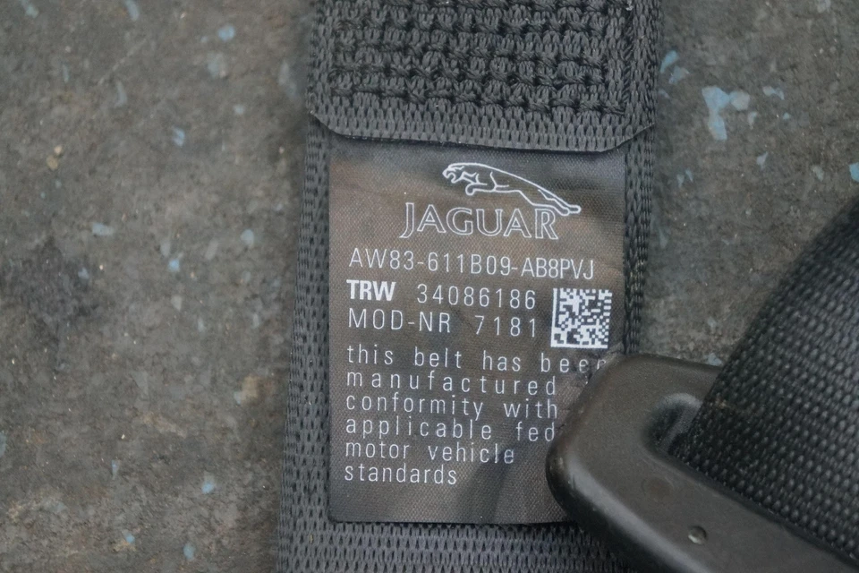 Front Left Driver Seat Belt Retractor Black C2P25147PVJ OEM Jaguar XK XKR 07-15 - Image 4 of 4