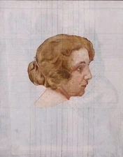 Gaston La Touche Portrait Painting Woman Art Nouveau