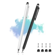 2 in 1 Touch Screen Pen Stylus Universal For iPhone iPad Samsung Tablet Phone