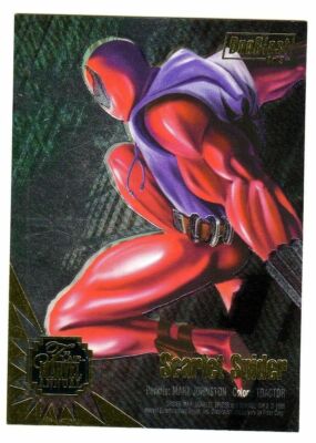 FLAIR 1995 MARVEL ANNUAL DUOBLAST INSERT CARD 1 OF 3 SPIDER-MAN