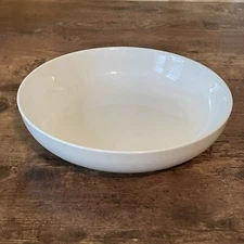 Sweese Pasta Bowl White Porcelain 30 oz Salad Dish Ceramic Stackable Minimalist