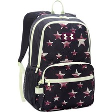 NEW Girls Under Armour Great Escape Backpack 23L White Black Pink