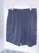 Chaps Shorts Mens 32 Flat Front Navy Belt Loop Dress Golf Athletic Performance