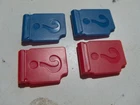 Electronic Guess Who Extra Replacement Parts  4 Flip covers doors Blue Red