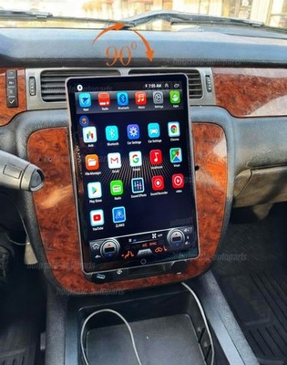 Android 15 For Chevy 2007-2014 Tahoe Suburban Rotated CarPlay Radio Stereo 4+64G