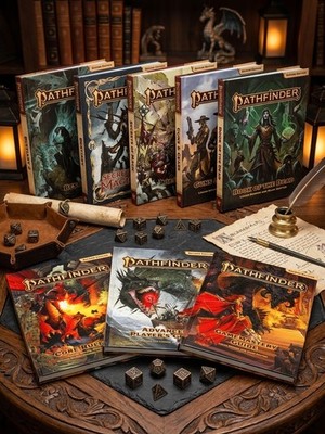 Pathfinder 2nd Edition Book Lot Of 8 books, used in great condition