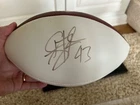 Signed Troy Polamalu Football from 2008 Steelers Season & Storage / Display Case
