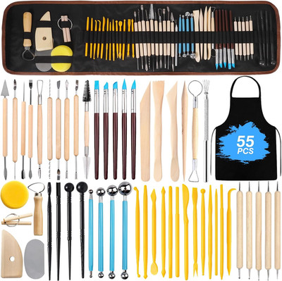 Modellierwerkzeug,55 Stück Ton Werkzeug,Carving Tools Clay Keramik Sculpting Ton