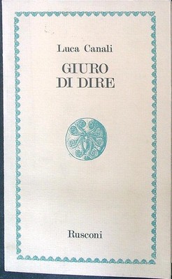 SCHWÖRE ZU SAGEN KANÄLE LUCA RUSCONI 1985 POESIEKETTE BROSCHÜRE MIT FLÜGELN