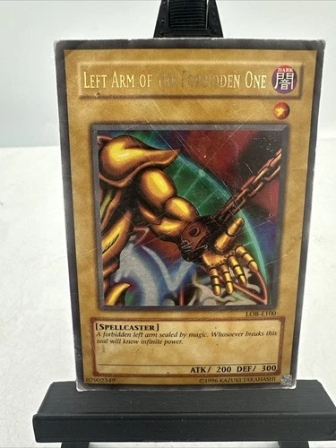 Yugioh Left Arm Of The Forbidden One LOB-E100 Ultra Rare HP