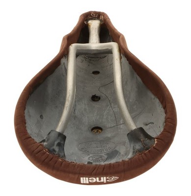 Cinelli Unicanitor 65/L Saddle with Bag Brown Suede Leather Rare