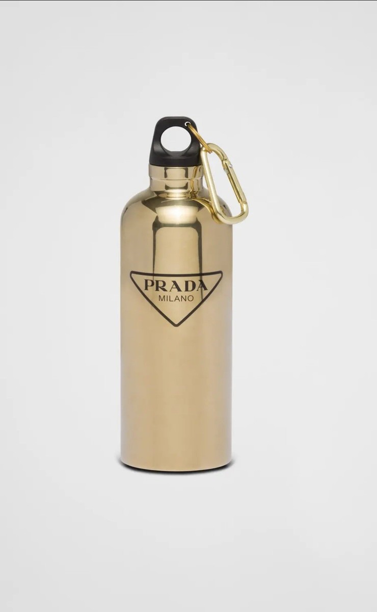 PRADA Water Bottle Tumbler Gold 500ml with Box | eBay