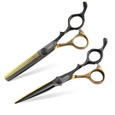 FOGOSP 6" Professional Hair Cutting Scissors Kit Japan 440C Stainless Steel S...