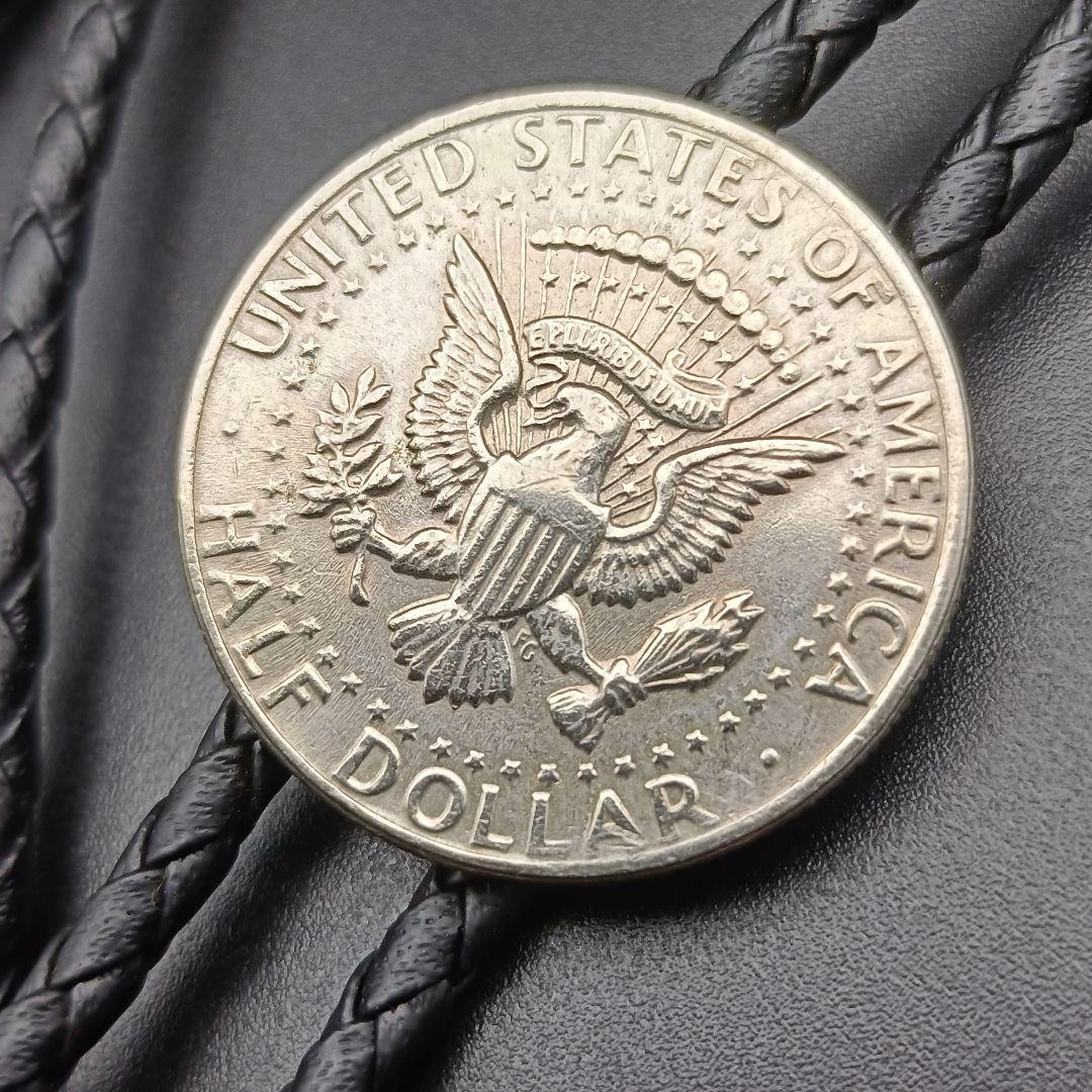 Kennedy Half Dollar Loop Tie Silver Eagle Symbol … - image 6