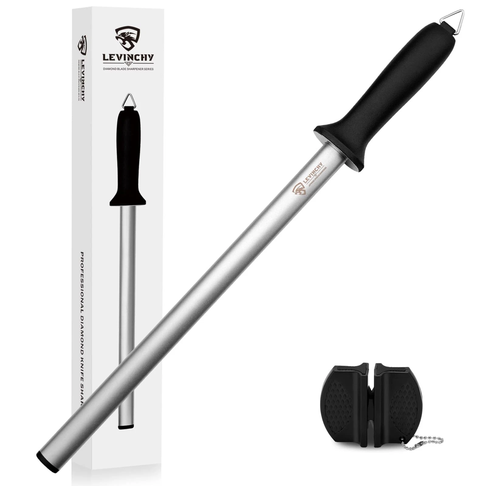 Diamond Knife Sharpening Steel 12 inch Professional Diamond Coated Honing St...
Opens in a new windo