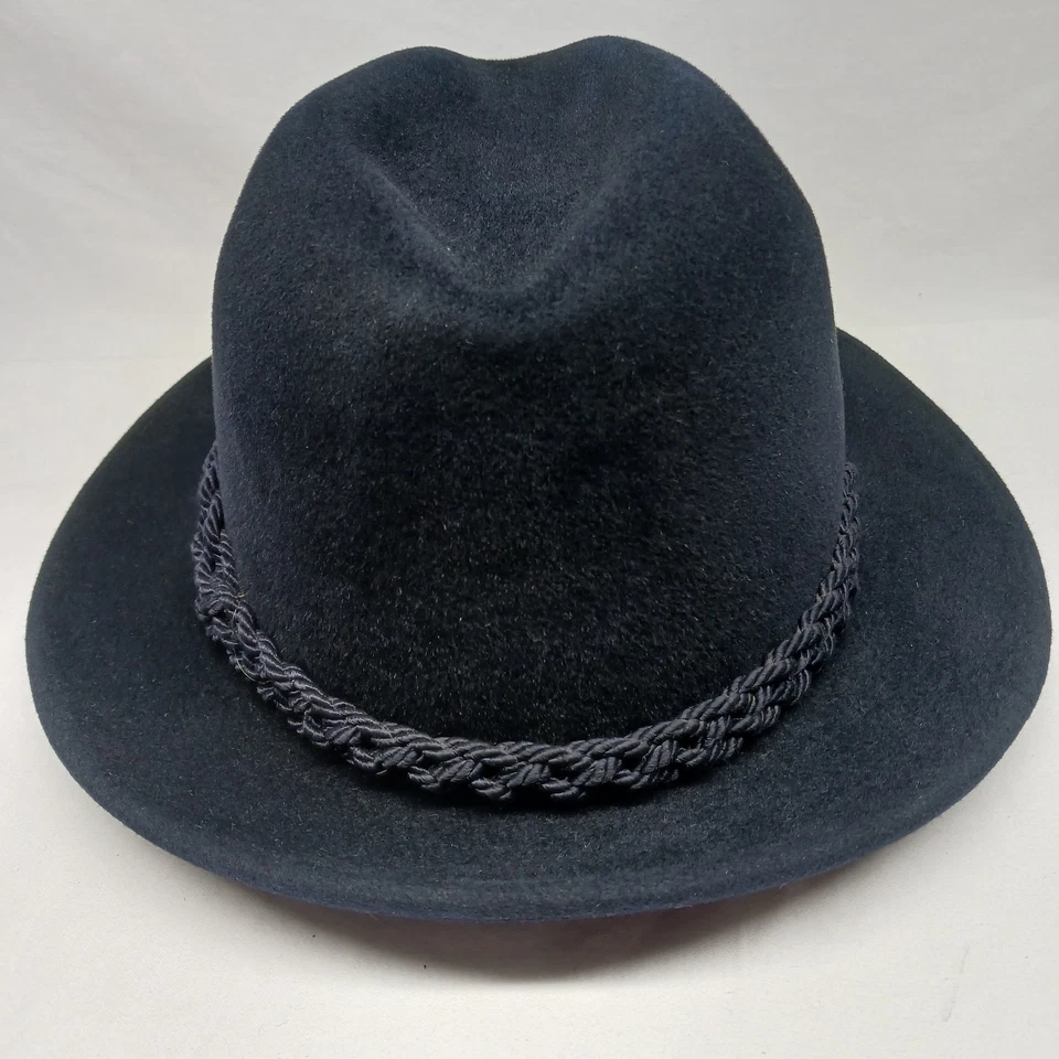 Винтажная шляпа Stetson The Sovereign D4200 Charger размер 7 1/4 темно-синяя - Изображение 3 из 4