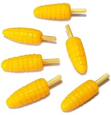 100 Dollhouse Miniature Corn on Sticks Doll Mini Food Tiny Vegetable Handmade