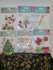 6 Jolee's boutique dimensional stickers collage lot Christmas Holiday scrapbook