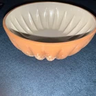 Vintage Frankoma Pumpkin Bisque Terra Cotta Art Pottery 8" Bowl Made in Oklahoma