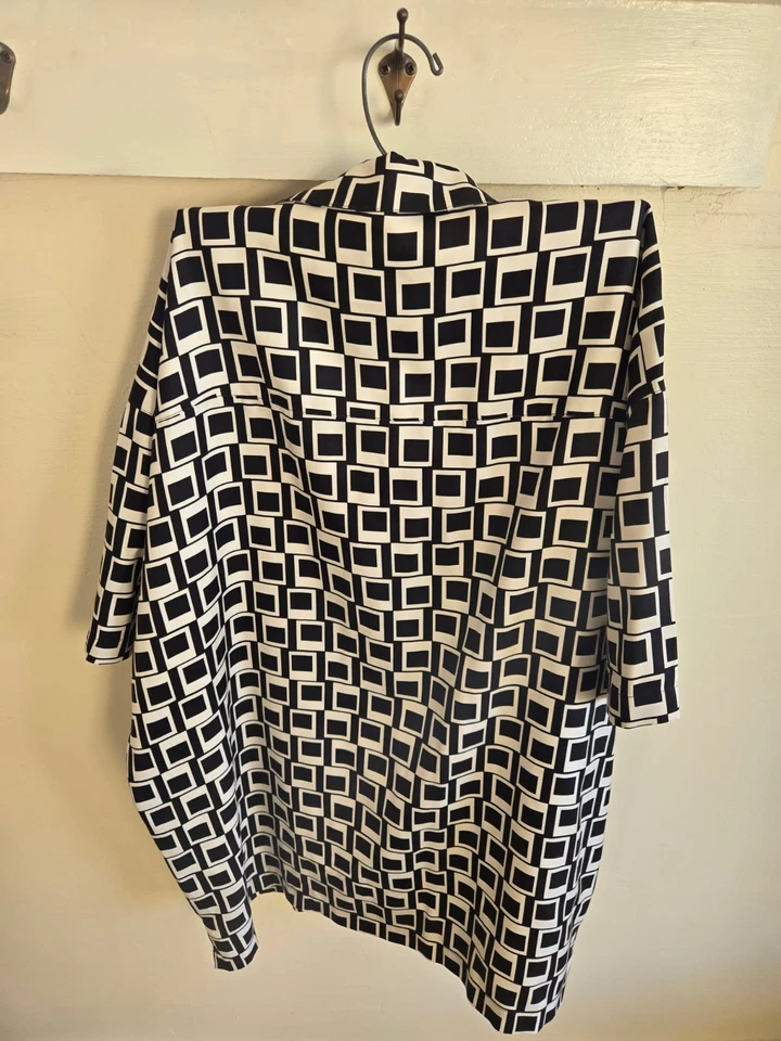 Bachrach мужской короткий рукав шелковая рубашка - L - Изображение 2 из 4