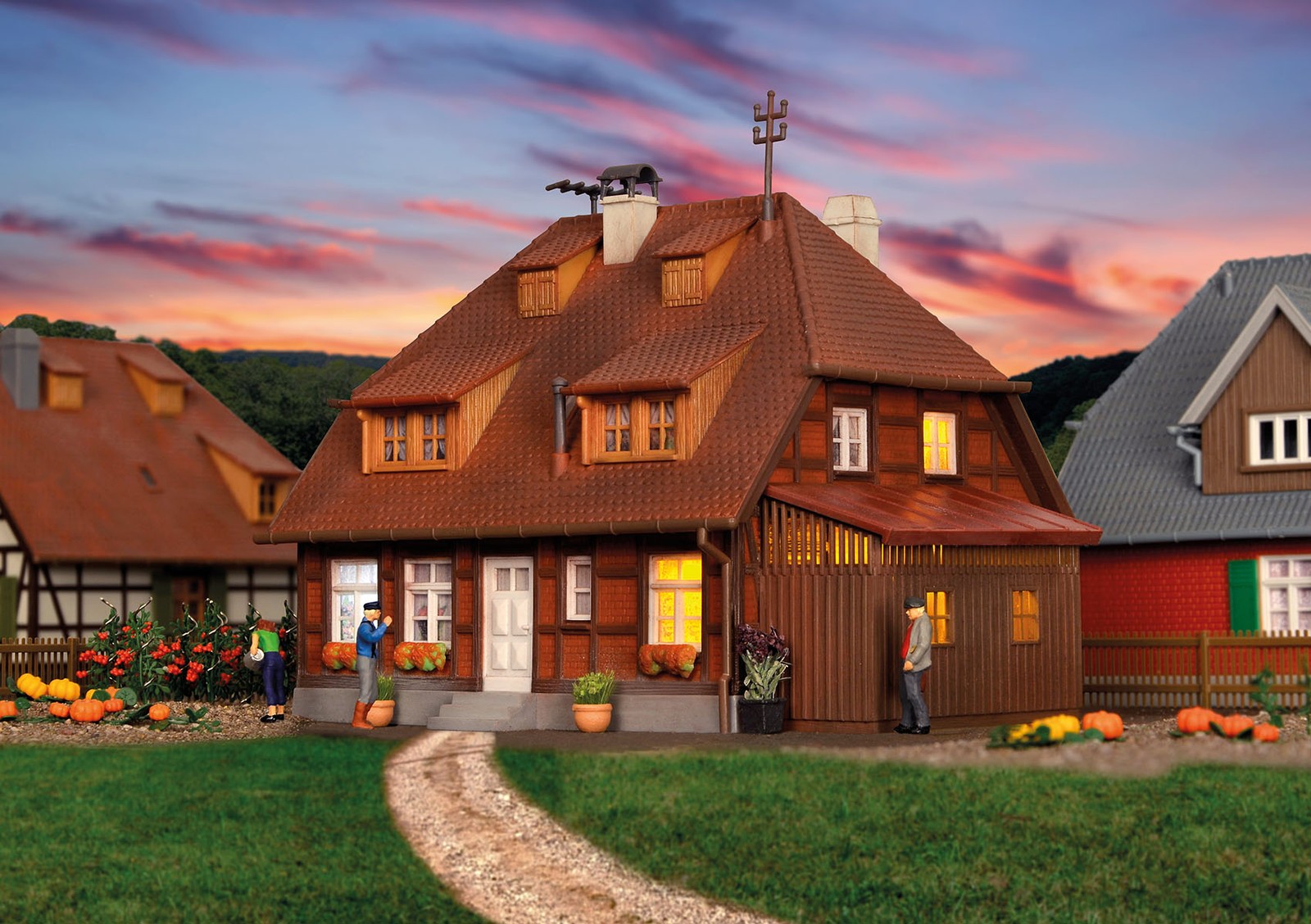 Kibri 38209 - H0 House Mill Way IN Spreewald Incl. Lights - Starter Set - N